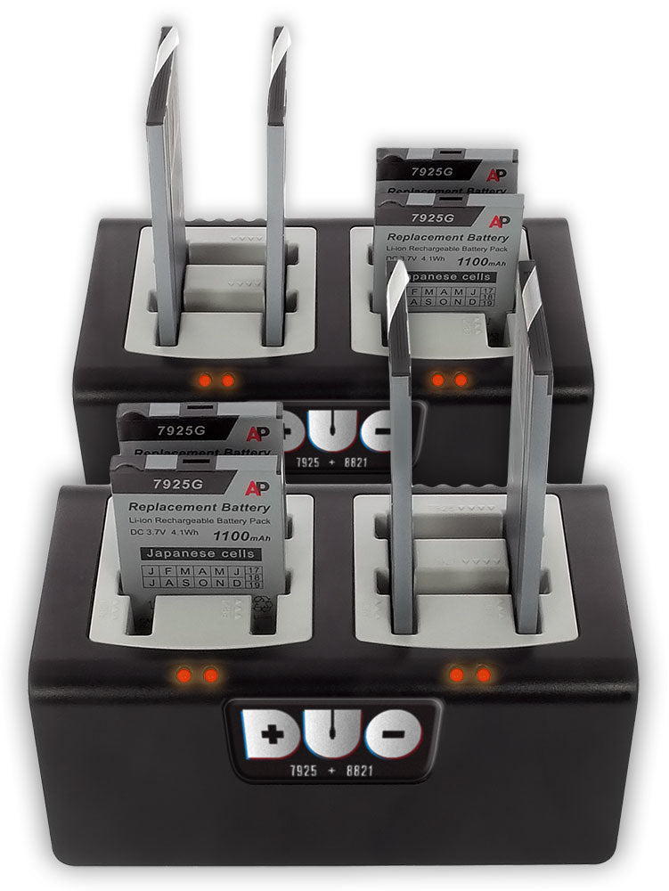 Duo Charger for Cisco 8821 & Cisco 7925 Batteries: 8-Bay Vertical image 1