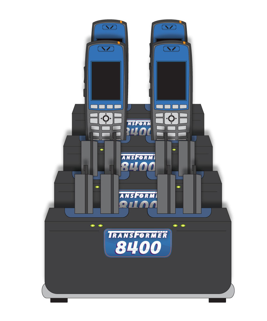 Charger for Polycom / SpectraLink 8400 & 8440 Series: 4 Phones & 8 Batteries Vertical