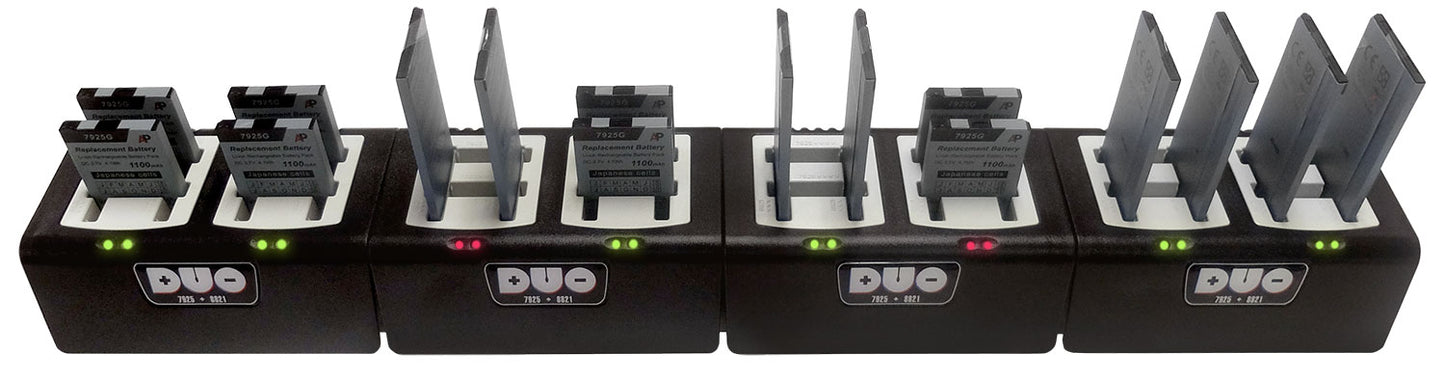 Duo Charger for Cisco 8821 & Cisco 7925 Batteries: 16-Bay Horizontal