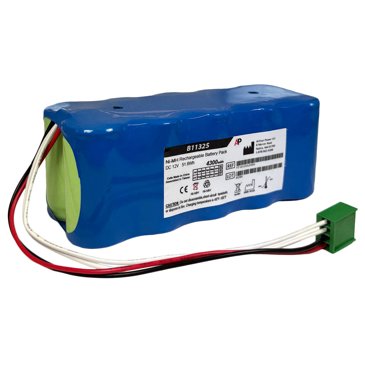 GE Dash 2000, Marquette Eagle 4000 Replacement Battery