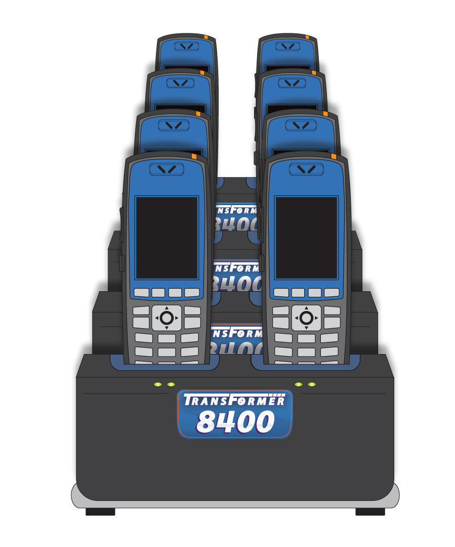 Charger for Polycom / SpectraLink 8400 & 8440 Series: 8 Phones Vertical