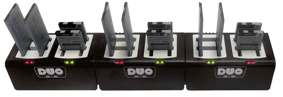 Duo Charger for Cisco 8821 & Cisco 7925 Batteries: 12-Bay Horizontal image 1