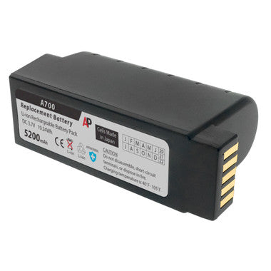 Vocollect Talkman A700, A710, A720 and A730 Scanners: Replacement Battery. 5200 mAh image 1
