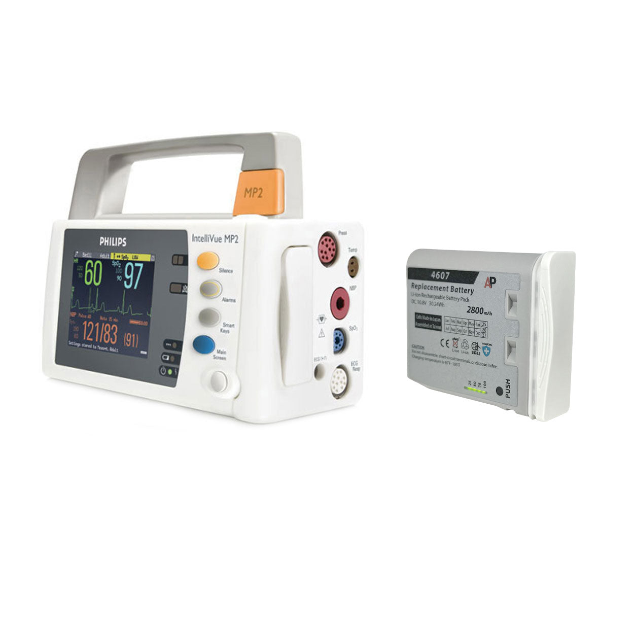 Philips IntelliVue MP2: M8102A and Multi-Measurement X2: M3002A Replacement Battery