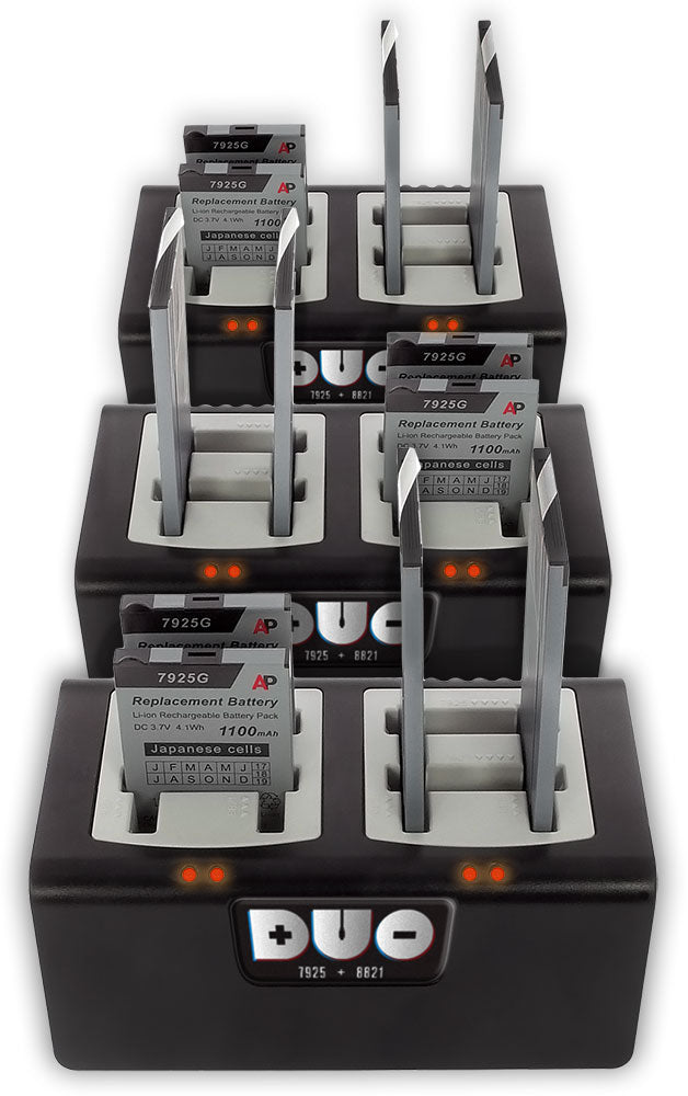 Duo Charger for Cisco 8821 & Cisco 7925 Batteries: 12-Bay Vertical image 1