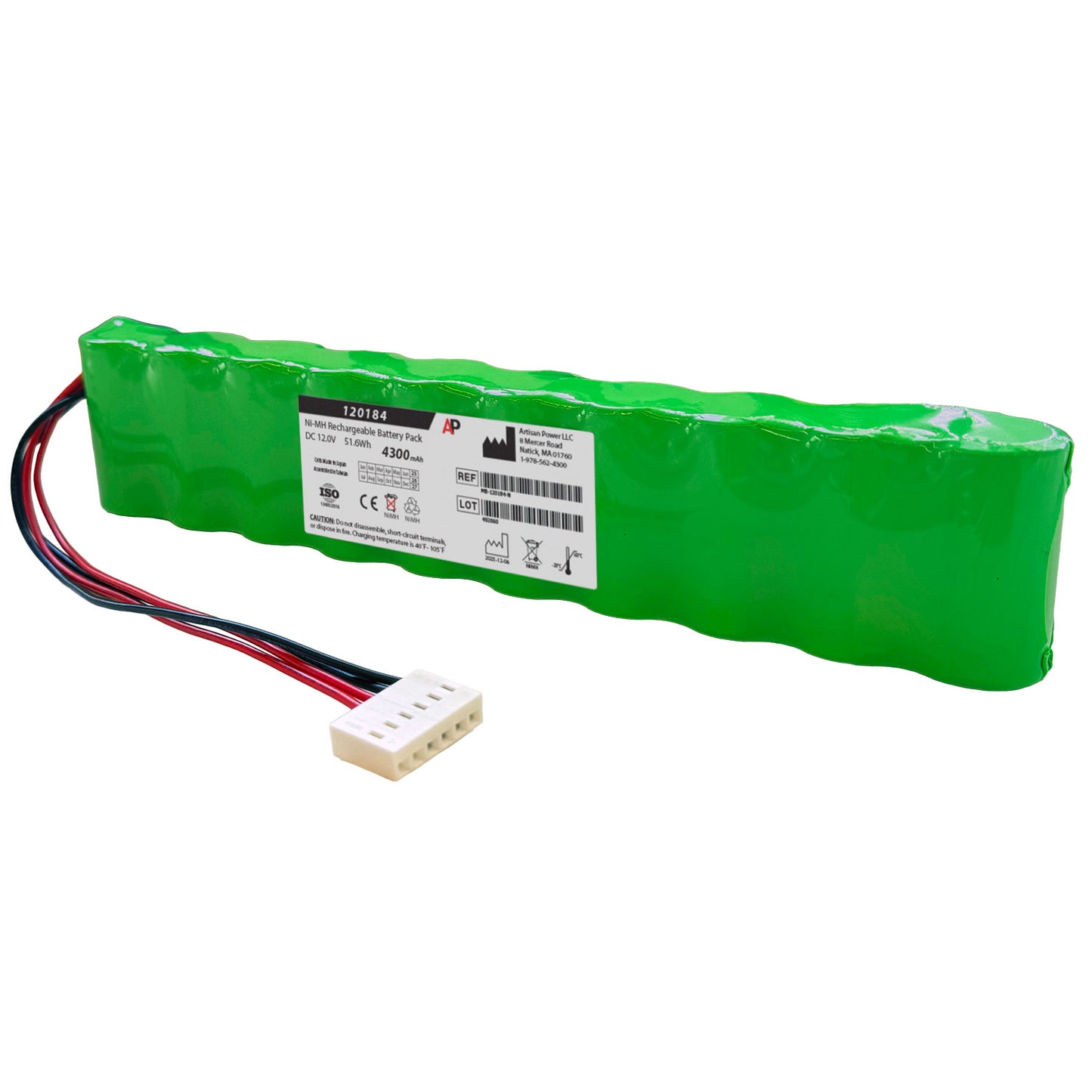 Replacement Battery for Marquette / GE Eagle Monitor 4000 & 3000