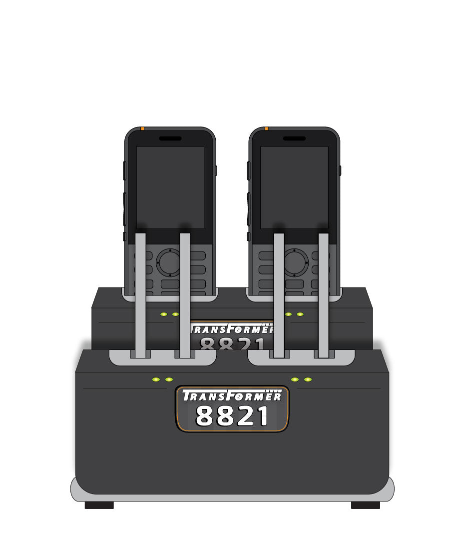 Charger for Cisco 8821 Series: 2 Phones & 4 Batteries Vertical