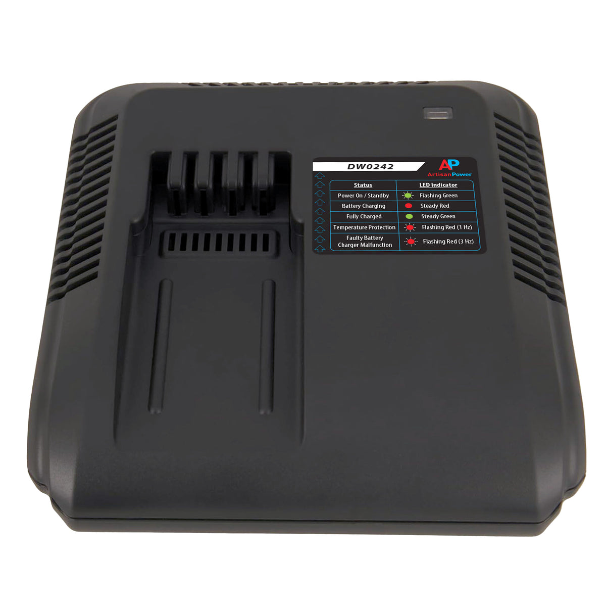 Battery Charger for Artisan Power DW0242 Batteries Compatible Battery for Stryker Power Pro XT, IT, TL Ambulance CotPower. Supply Included.