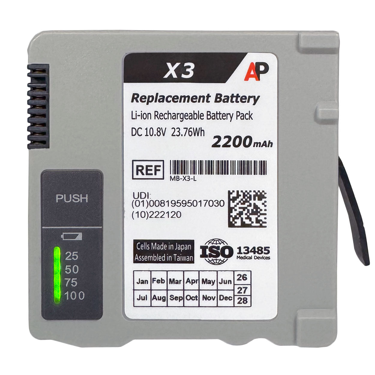 Philips IntelliVue X3 and MX100, Medizin Systeme, MX7... Replacement Battery