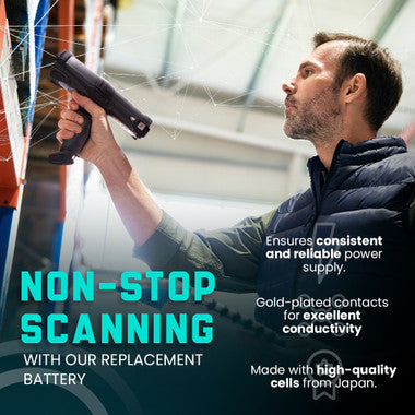 Motorola & Symbol MC9000-G/K Series Scanners. Replacement Battery. 2600 mAh