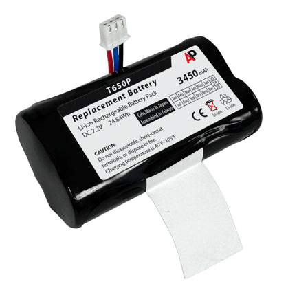 VeriFone T650p, X990, X970, A910, A930, A8, E35, E350, and E550 Replacement Battery