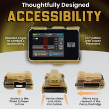 Holster with clip for Tandem Insulin pump t:Slim X2, G4 and Control IQ (Yellow)