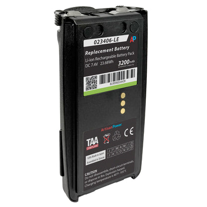 Harris P7300, P5300, P5400, P5500 Series Replacement Battery (Extended Capacity Li-ion -  3400 mAh) image 1
