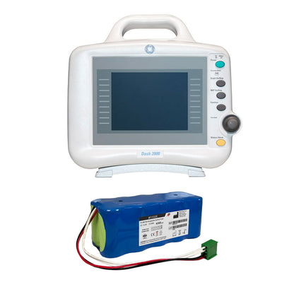 GE Dash 2000, Marquette MD 2000, Monitor Dash 2000 Replacement Battery