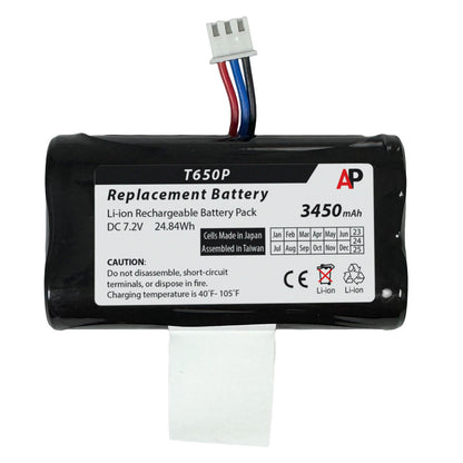 VeriFone T650p, X990, X970, A910, A930, A8, E35, E350, and E550 Replacement Battery