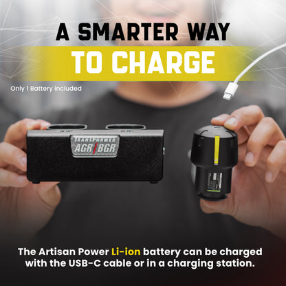 Andis PowerGroom AGR and BGR Series Clippers Replacement Battery - Lithium Ion with Type-C Port & Power Supply