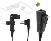 Surveillance Headset, Removable Translucent Acoustic Tube Earpiece for Motorola