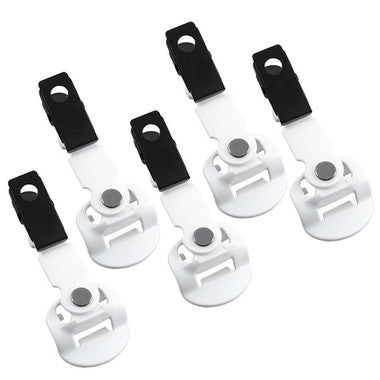 BOX OF 5: White Universal Clip for Vocera Badge B3000. 230-01985 image 1