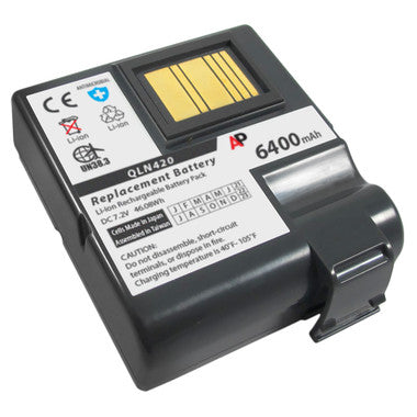 Zebra QLn420 & ZQ630 Printer Replacement Battery