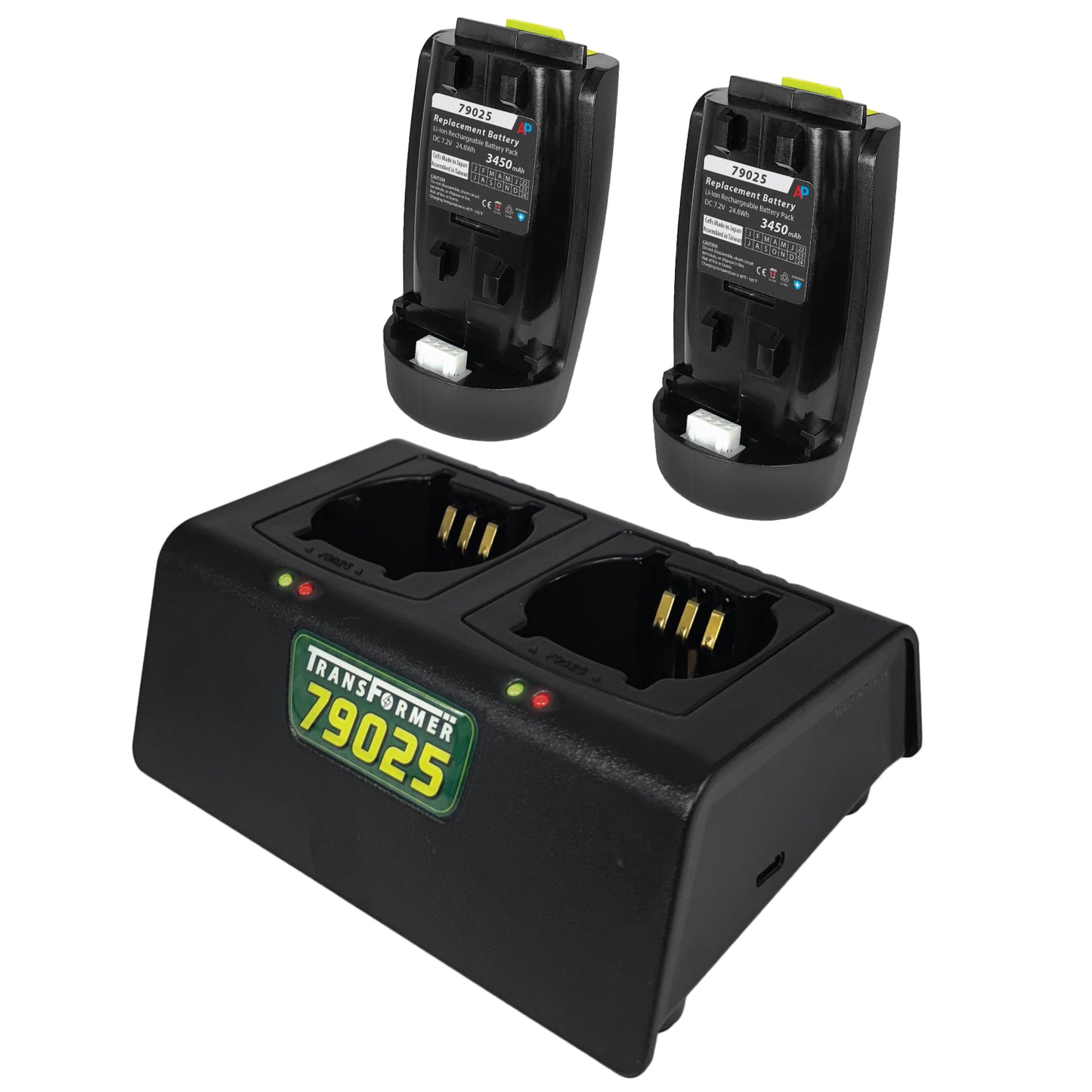 Charger WITH two Andis Supra ZR II and Pulse ZR II Clipper Batteries (79025 and DBLC-2) image 1