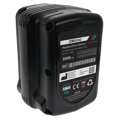 Charger AND Battery for DW0242 - Compatible for Stryker Power Pro XT, IT, TL Ambulance CotPower. Supply Included.