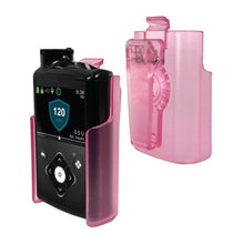 Holster with clip for Medtronic MiniMed 630G, 640G, 670G, 770G, 780G (Translucent Pink)
