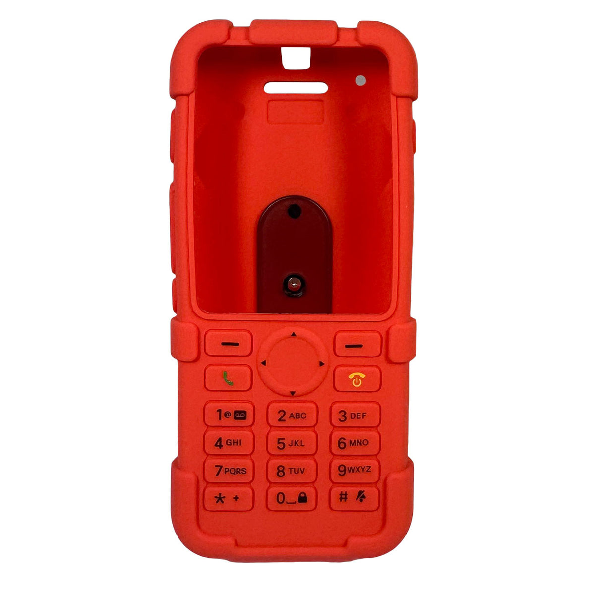 Red Silicone Case with Rotating Belt Clip for Cisco 8821 and 8821-EX Phones
