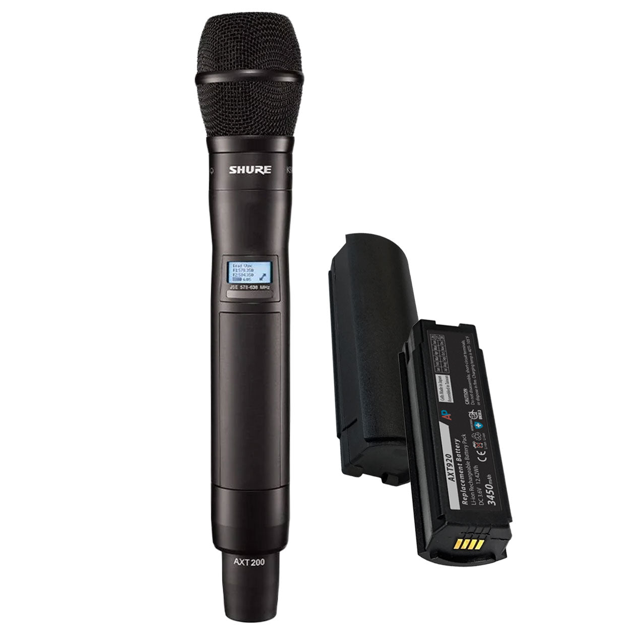 Shure AXT200 Axient Analog Handheld Transmitters, AXT920 Replacement Battery
