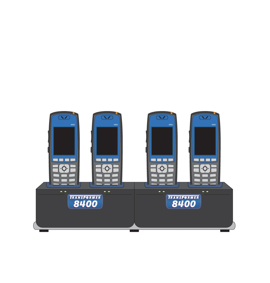 Charger for Polycom / SpectraLink 8400 & 8440 Series: 4 Phones Horizontal