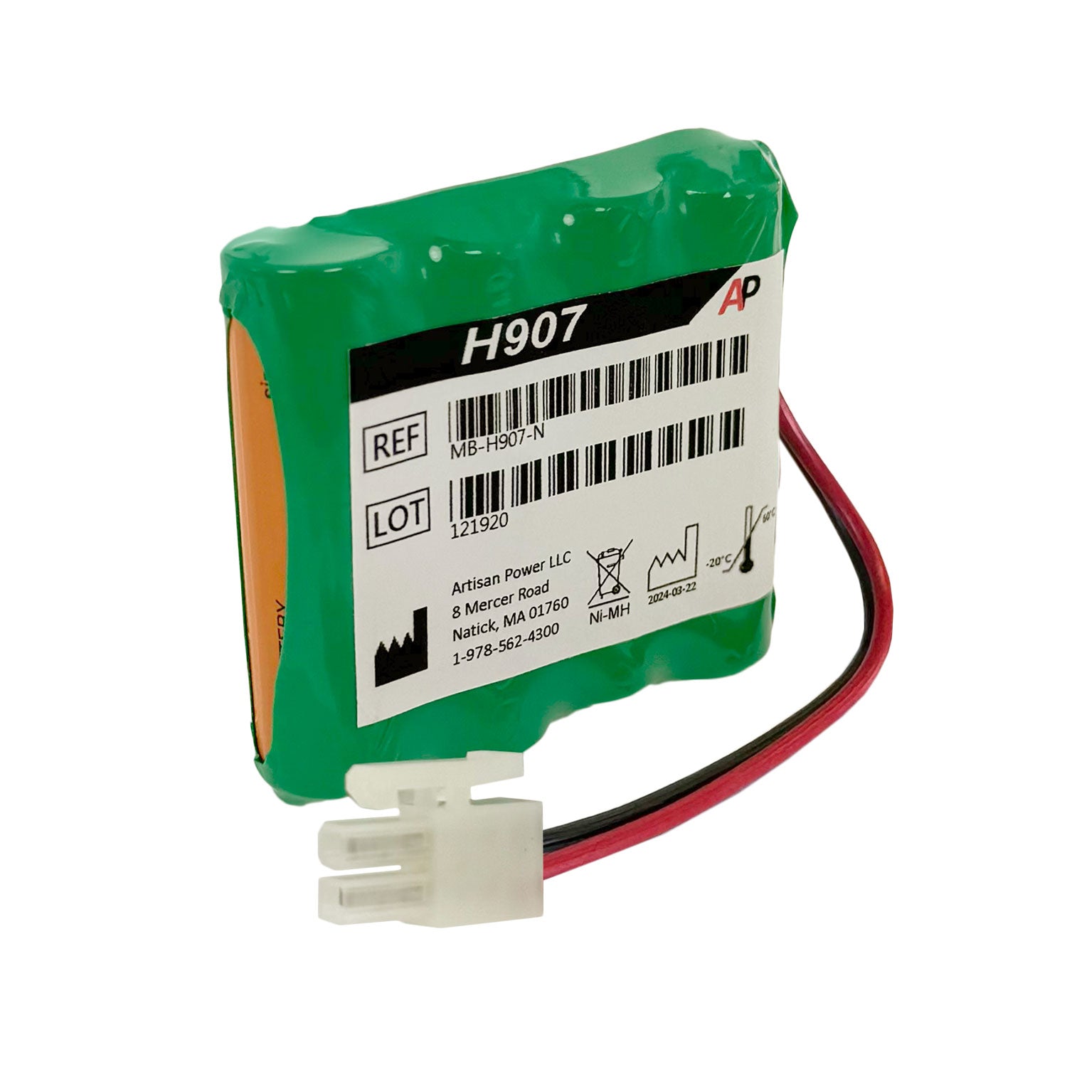 Omron HEM907, HEM-907XL Blood Pressure Monitor Replacement Battery image 1