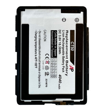 Honeywell / Datalogic Dolphin CT50, CT60 Mobile Computers. Replacement Battery. 4040 mAh