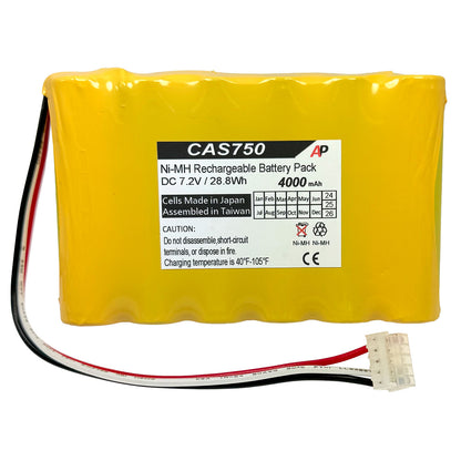 CAS Medical 940X Monitor, NIBP 730, 740, 750, 120336, 6036 Replacement Battery
