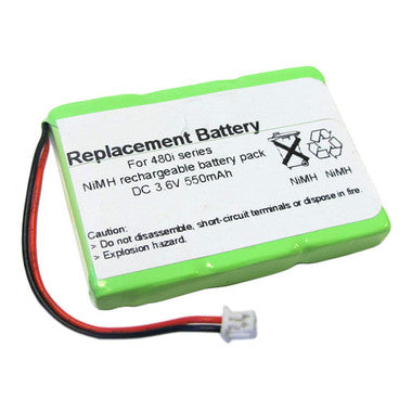 Mitel 480i CT, 9480i, 57i, 6757i and CM-16 Phone. Replacement Battery. 550 mAh image 1