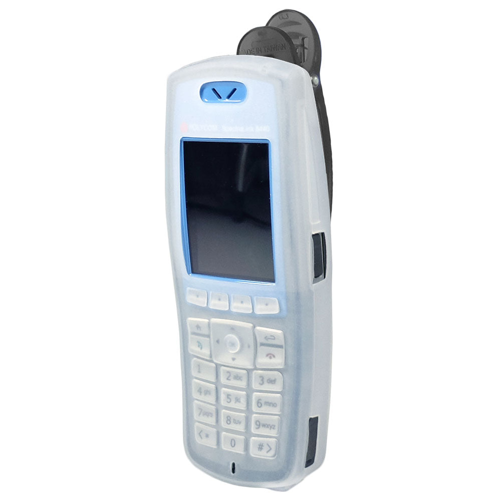Artisan Power TDSourcing - Case for wireless phone - with belt clip - healthcare grade silicone - clear - for SpectraLink 8440, 8441, 8450, 8452, 8453; 84-Series; TDSourcing 8440