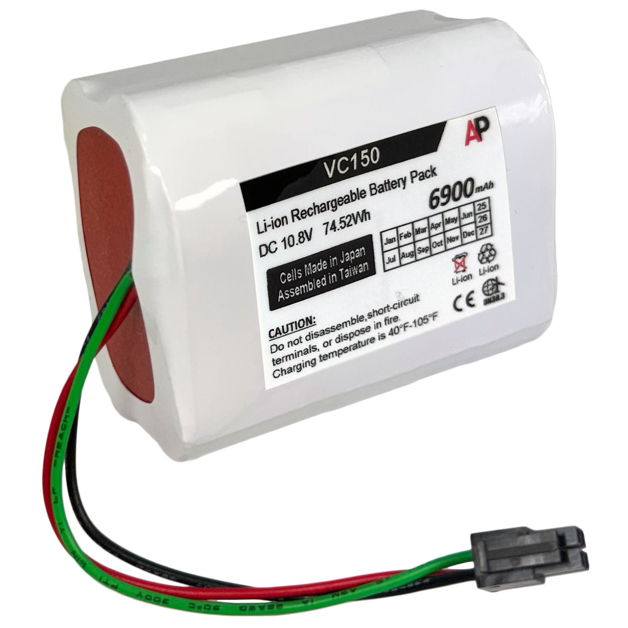 GE / Marquette / Critikon Carescape VC150 and Dinamap Vital Signs Monitor VC150 Replacement Battery