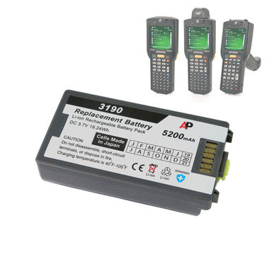 Motorola / Symbol MC3100 & MC3190 Scanners. Replacement Battery Extended Capacity