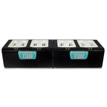 Charger for Vocera C1000 Series Batteries: 8-Bay Horizontal