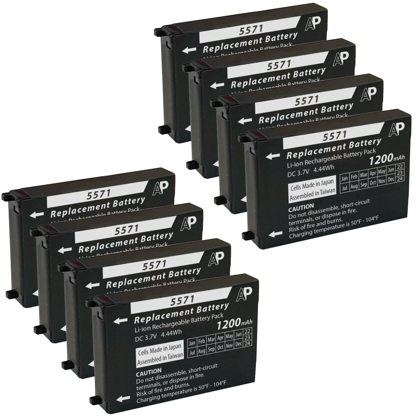 Motorola CLS1110, CLS1410, CLS1450CB, CLS1450CH Replacement Battery (1200 mAh) (8 pack)