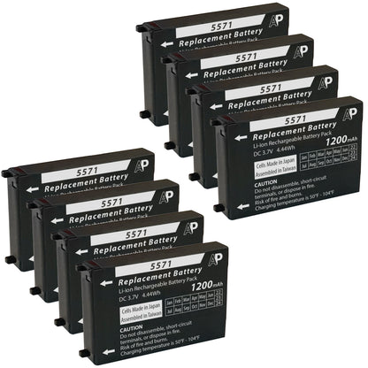 Motorola CLS1110, CLS1410, CLS1450CB, CLS1450CH Replacement Battery (1200 mAh) (8 pack)