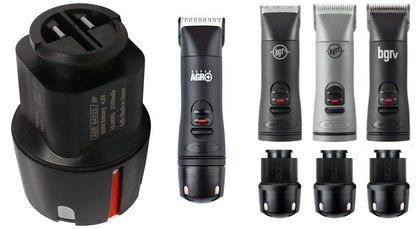 2-Pack: Andis PowerGroom AGR and BGR Series Clippers Replacement Battery