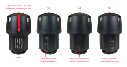 2-Pack: Andis PowerGroom AGR and BGR Series Clippers Replacement Battery