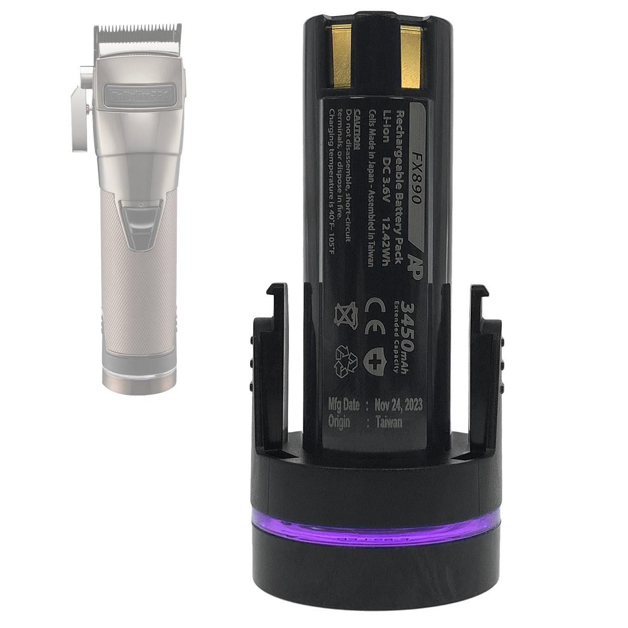 BaBylissPRO SNAPFX FX890 Clippers Replacement Battery