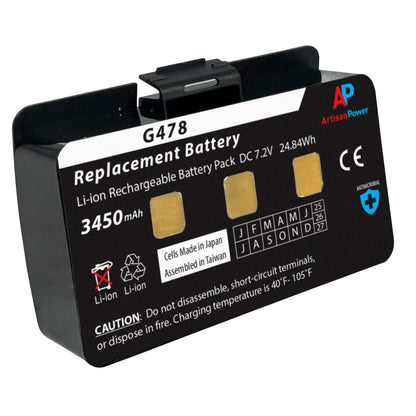 Garmin GPSMAP 276, 276C, 296, 376, 376C, 378, 396, 478, 495, 496 Replacement Battery