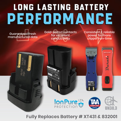 Aesculap Durati Cordless Clippers Replacement Rechargeable Battery