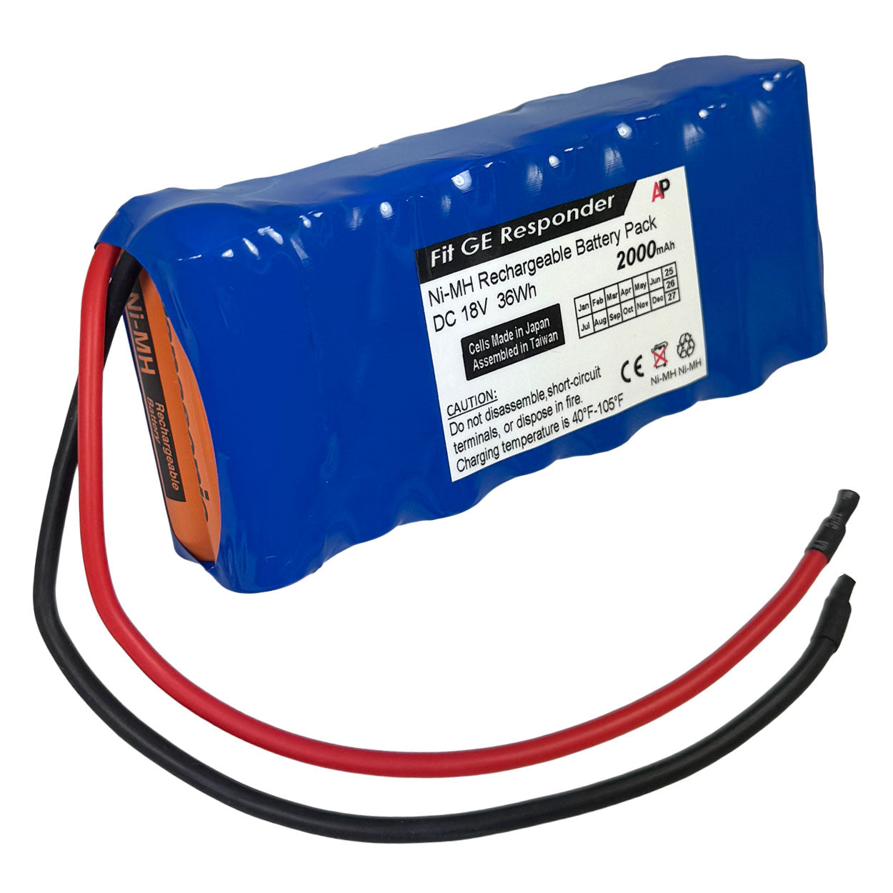 GE Responder 1100, 1000, and SCP 894 Replacement Battery