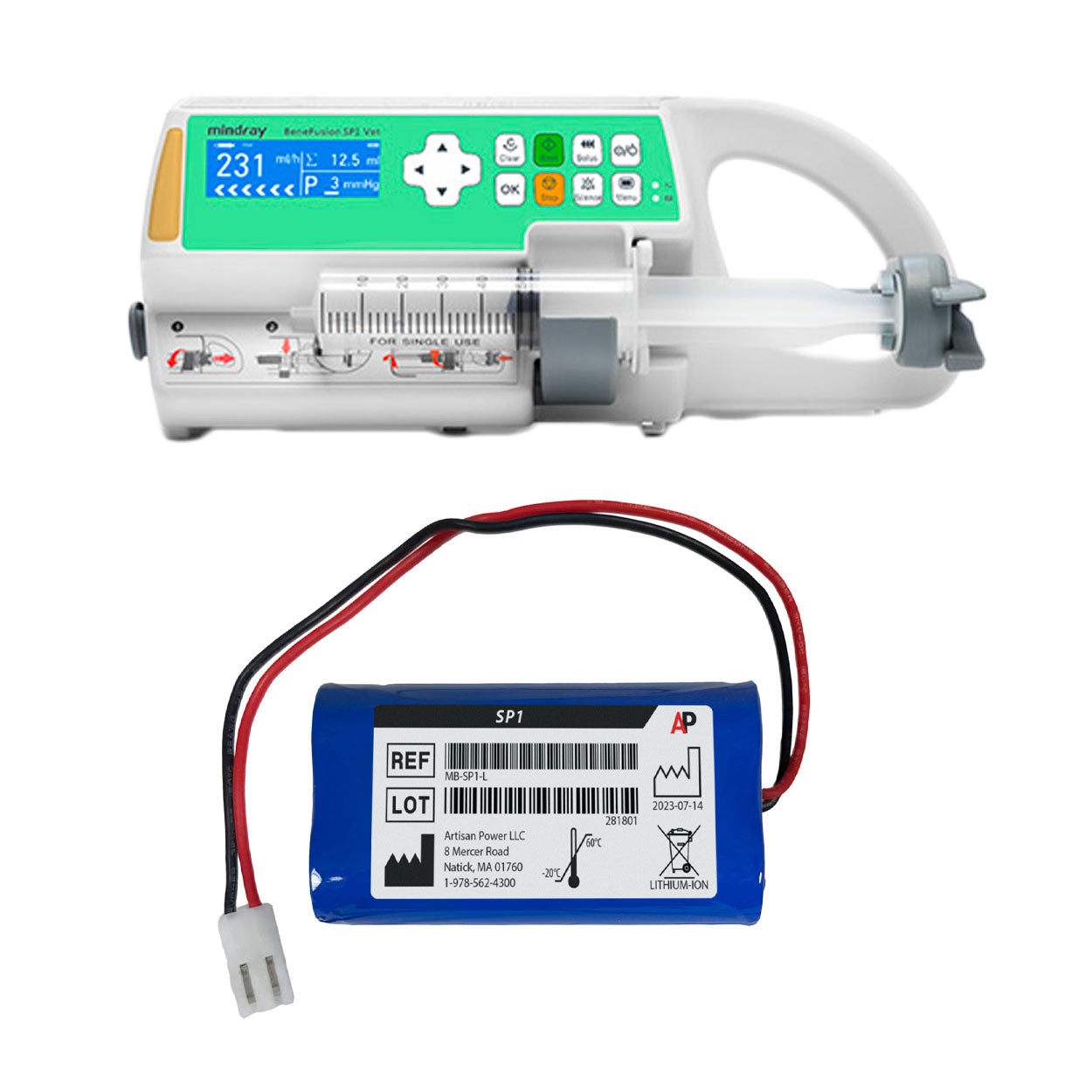 Mindray Benefusion SP1, SP3 Vet Replacement Battery