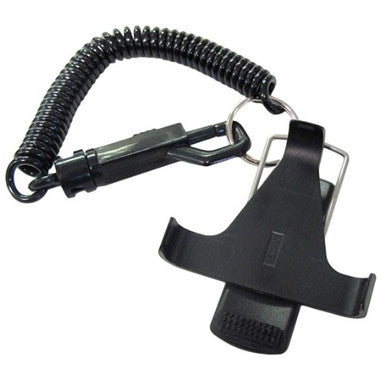 Hinge Clip Assembly with Coil Lanyard - PTO511 (BPX Series Phones) image 1