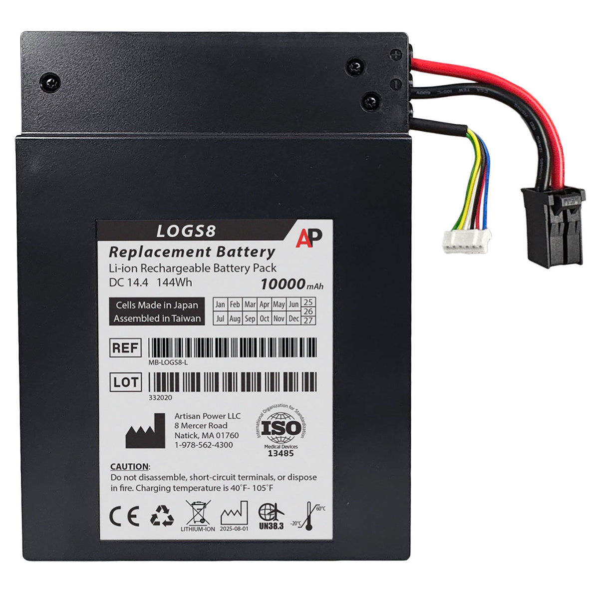 Replacement Battery for GE Logiq S8, P7, P9, Polaris-Maru Ultrasound