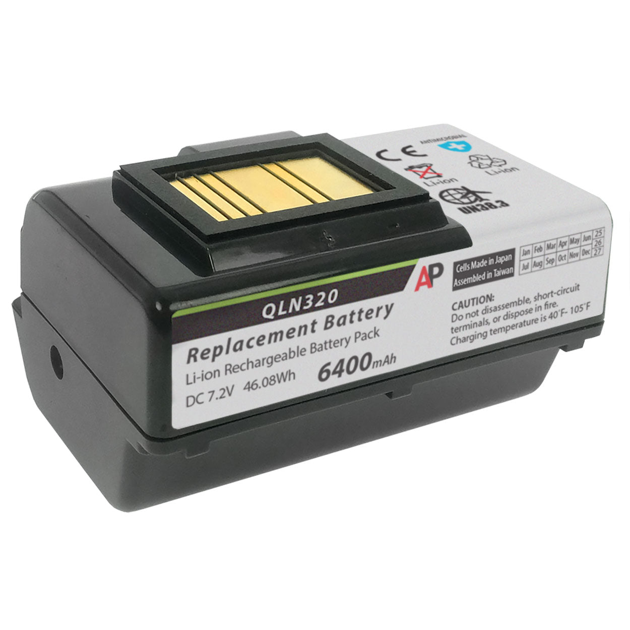 Zebra / Comtec QLn320 & QLn220 Printers: Replacement Battery (Extended Capacity)