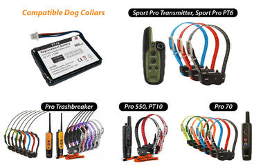 Battery Upgrade for Garmin Sport Pro Transmitter, PT6, Pro 70, Pro 550, PT10, and Trashbreaker Dog Collars